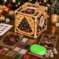 thumbnail image 6 of 3D Christmas Pearl Diamond Wooden House Art Kit for Adults, DIY Handmade Four-Sided Holiday Ornaments, Pearl Bead Details, Xmas Tree Tabletop & Hanging Decorations Home Crafts Gift, 6 of 8