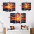 thumbnail image 4 of Designart Sunset Wall art, At Sunset Coastal Serenity painting I , sunset Wall art decor, Yellow Traditional Canvas wall art, 20x12 inches, 4 of 5