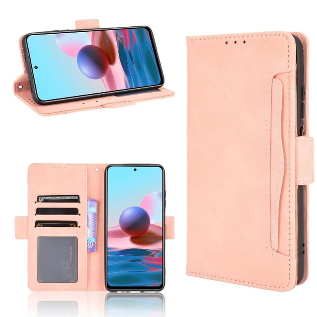 Funda Cartera Magnética para Xiaomi Redmi Note 10S- Tarjetero Desmontable, Cuero PU, Soporte