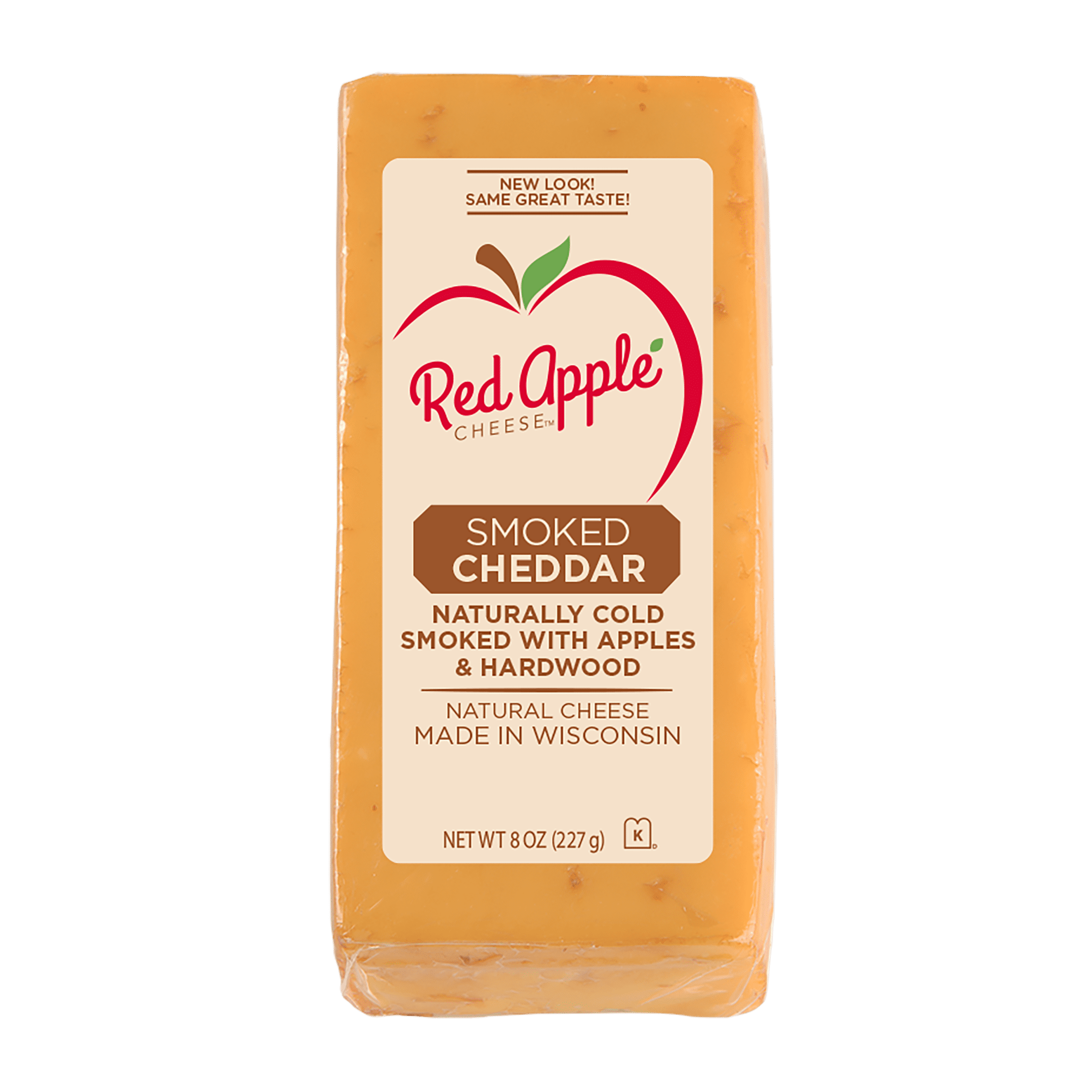 Red Apple Cheese Apple Smoked Cheddar Cheese, 8oz Bar