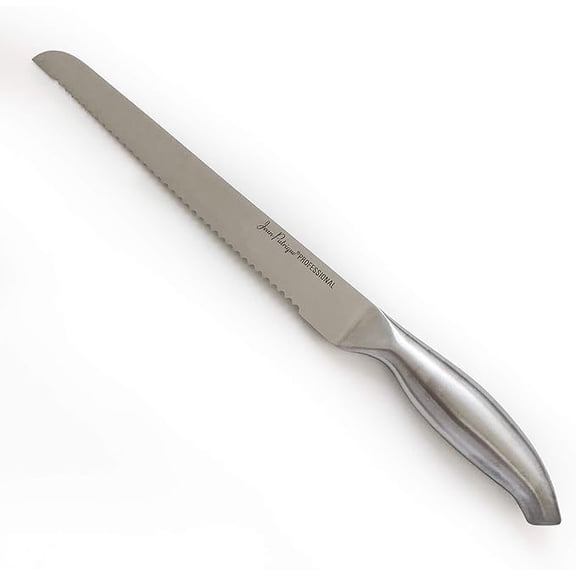 Jean-Patrique Chopaholic Serrated Bread Knife 9-inch - Ergonomic Single-Forged Sourdough Knife for Slicing - Stainless Steel Kitchenware