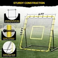 thumbnail image 3 of Portable 4x4.5FT Baseball & Softball Rebounder Net with 7 Adjustable Angles for Fly Balls, Grounders, and Line Drives – Includes Carry Bag, Ideal for All Players, 3 of 6