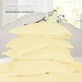 thumbnail image 3 of Nestl Pillow Sham Set of 2, Premium 1800 Series Double Brushed Bed Pillow Cases, Light Mellow Yellow, King 20" X 36", 3 of 5
