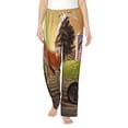 thumbnail image 2 of Lsque Country Farm Morning Rooster Print Women's Pajama Pants, Lounge Pant - Comfortable Home Wear,Elastic Waistband, Stylish Design-XX-Large, 2 of 9