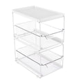 thumbnail image 3 of Cesta organizadora BLESIY cocina cajón transparente soporte cápsulas de café metal blanco, 3 of 8