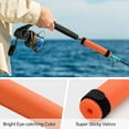 thumbnail image 4 of Espuma Cylinder Fishing Rod Floats with Hook-and-Loop Straps, Orange, 6 Pack, 4 of 6
