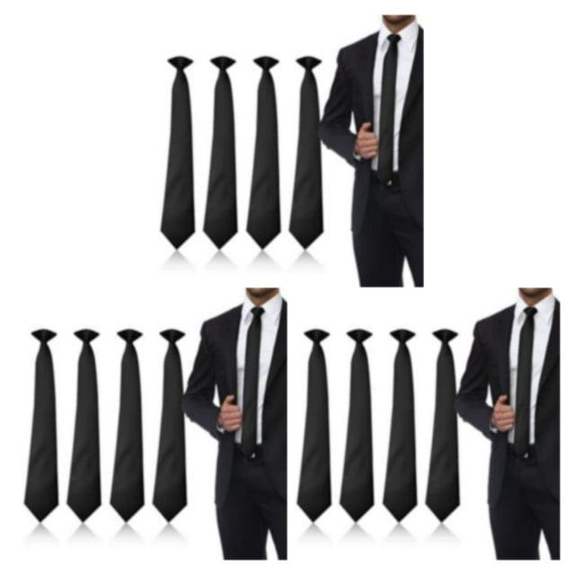 Guardoinrt 2pcs Polyester Pre-tied Neckties Convenient And Stylish Adjustable Tie For Every Gentleman Compact 3Set