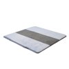 Snug Square Play Mat - Large 55" Ultra-Comfortable, Plush Foam Playmat for Baby, Toddler, and Children with Bonus Carry Case (Blue-Slate)