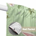 thumbnail image 4 of Easter Bunny Swag Valances for Windows, Kitchen Curtains 36 Inch Length 2 Panels Set, Farmhouse Colorful Eggs Tulip Wood Grain Green Short Curtains for Small Windows Rod Pocket Cafe Curtains 28"x36", 4 of 8