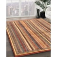 thumbnail image 3 of Ahgly Company Machine Washable Indoor Rectangle Abstract Brown Sand Brown Area Rugs, 2' x 3', 3 of 7