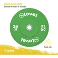 thumbnail image 3 of PAR DISCO OLIMPICO LEVEL FITNESS 25LBS, 3 of 4