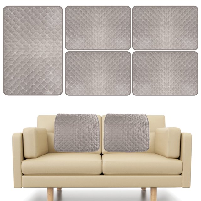SUGARMOM 3Pcs Sofa Headrest Cover Soft Polyester Recliner Headrest Protector Wear Resistant Recliner Headrest Cover Anti-Fade Sofa Head Protector Furniture Protector for Recliner Chair So