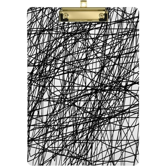 FMSHPON Lines Clipboard Hardboard Wood Nursing Clip Board and Pull for Standard A4 Letter 13x9 inches