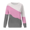 thumbnail image 4 of MeetoTime Chandail en Molleton pour Femmes Mode Automne Manches Longues Col Rond Ample avec Poche, 4 of 5