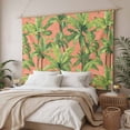 thumbnail image 3 of Palm Tree Tropical Tapestry for Bedroom Wall Hanging Tapestry, Pink Summer Green Botanical Ceiling Backdrop Tapestries Poster Blanket Wall Decor for Teens Room Living Room Dorm 51" x 59", 3 of 8