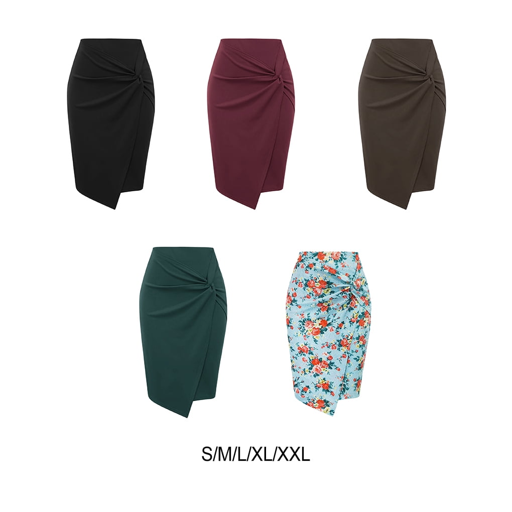 【foufou】high waist wrap skirt Xingzhi Premium High Waist Wrap Front Pencil Skirts For All
