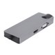 thumbnail image 1 of Estación De Acoplamiento, Dos Puertos USB3.0 Estándar Concentrador De Adaptador De Corriente Resistente A La Oxidación Para Monitores Proyectores De Computadoras Portátiles, 1 of 5