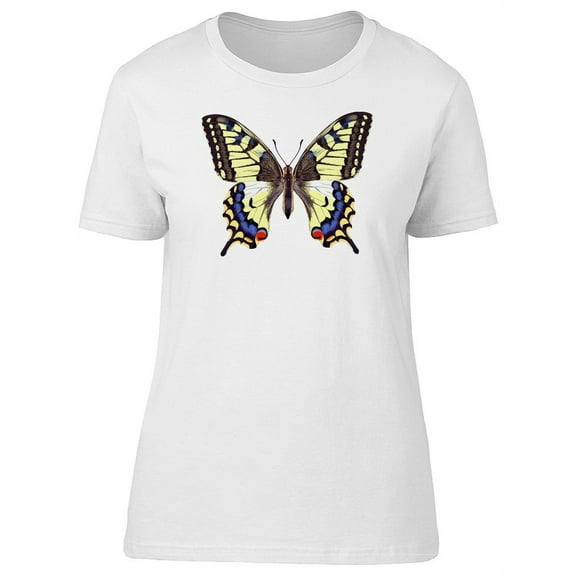 Beautiful Swallowtail Butterfly T-Shirt Women -Image by Shutterstock, Female Large