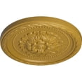 thumbnail image 3 of Ekena Millwork 11 1/2"OD x 1"P Palmetto Ceiling Medallion, Hand-Painted Iridescent Gold, 3 of 7