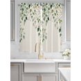 thumbnail image 3 of Living Room Curtains 72 Inches length, Eucalyptus Leaf Window Treatment Curtain Drapes, Watercolor Green Plant Vintage Country Light Filtering Drapes for Bedroom Laundry Room, 52"x72", 2 Panels, 3 of 7