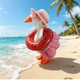 thumbnail image 2 of 7 Inch Desk Goose Outfits, Retro Hawaiian Beach Costume, Charming Accessory For Indoor Desk Goose Ornament Display (I#), 2 of 7