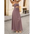 thumbnail image 5 of Womens Dusty Purple Halter Bodycon Maxi Dress Beaded Cutout Casual Summer, 5 of 6