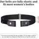 thumbnail image 2 of 6 Pieces No Buckle Stretch Belt Elastic Invisible Buckless Belt for Jeans Pants, 2 of 5