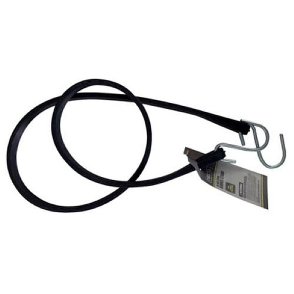 Max MM57 45" Black EPDM Rubber Tarp Bungee Cord Strap - Quantity of 10