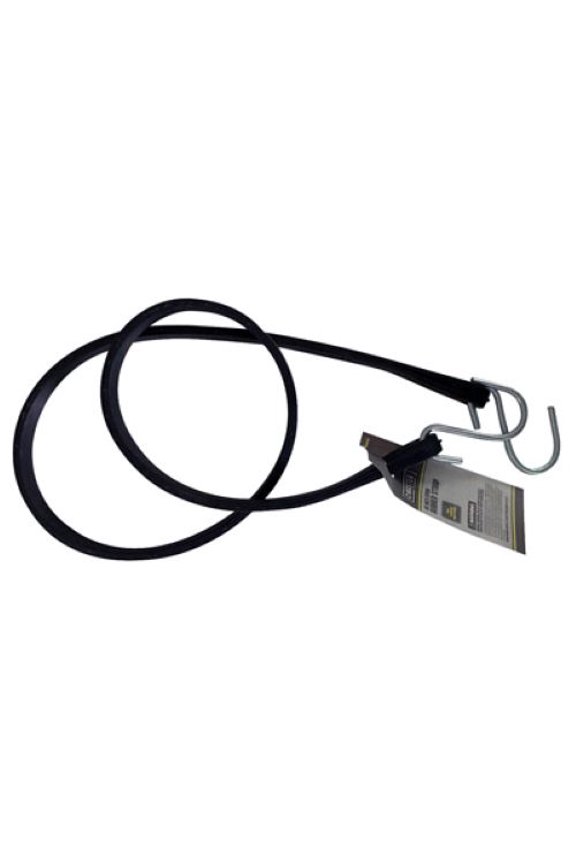 Max MM57 45" Black EPDM Rubber Tarp Bungee Cord Strap - Quantity of 10