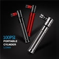 thumbnail image 2 of pitrice Portable Mini Pump Aluminum Alloy Cycling Hand Air Pump Ball Tire Inflator Black, 2 of 3