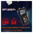 thumbnail image 2 of 4.3" Handheld Combo Satellite Finder DVB-S2+T2+C Receiver 265ST+ CCTV Monitor DVB-S/S2 MP4 Hevc(H.265) AVS/AVS+ ,Easy to Use, 2 of 6