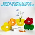 thumbnail image 2 of Acrylic Flower Vase Home Decor:Clear Cloud Shaped Colorful Vases,Composable Cute Flower Vase,Modern Vases for Home Decor Office Wedding Decor (Yellow and Pink), 2 of 9