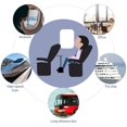 thumbnail image 3 of Airplane Footrest Portable Foot Hammock with Adjustable Straps for Travel Long Flight Train Office, 3 of 8
