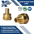 thumbnail image 3 of Adaptador XFITTING Pex de 1/2 pulgada x 1/2 pulgada hembra NPT, 25 unidades, 3 of 6