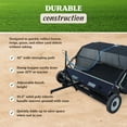 thumbnail image 3 of Yard Tuff 42 Inch Quick Assembly Tow Style Lawn Yard Debris Sweeper, 3 of 12