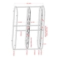 thumbnail image 7 of Furniture of America Auro 1-Shelf Waterfall Pattern Glass Top and Chrome Sofa Table, 7 of 7