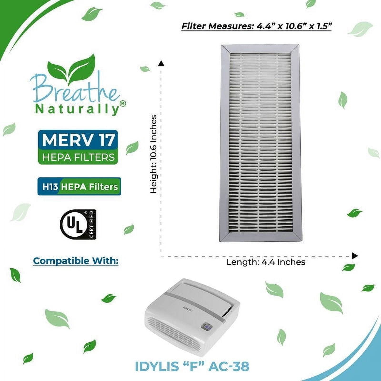 Idylis "F" AC-38 HEPA Filter 4pk