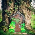 thumbnail image 1 of Porte de Fée en Résine, Accessoires de Jardin de Fées, Porte de Jardin de Fées Miniature avec Vis, Déco de Jardin de Fées pour Mur Extérieur en Forme de Souche d'Arbre, 1 of 7