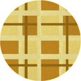 thumbnail image 1 of Ahgly Company Machine Washable Indoor Round Transitional Orange Area Rugs, 7' Round, 1 of 7