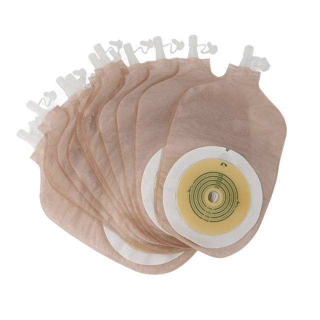 One Piece Drainable Ostomy Pouch, Non Woven Fabric Adhesive Colostomy Bags for Stoma Care