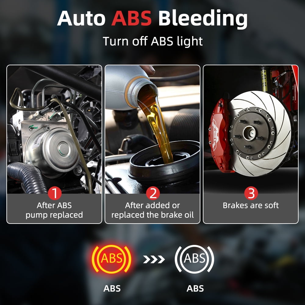 ANCEL AD610P Bi-Directional OBD2 Scanner Code Reader SRS ABS Bleed SAS SRS Diagnostic Tools