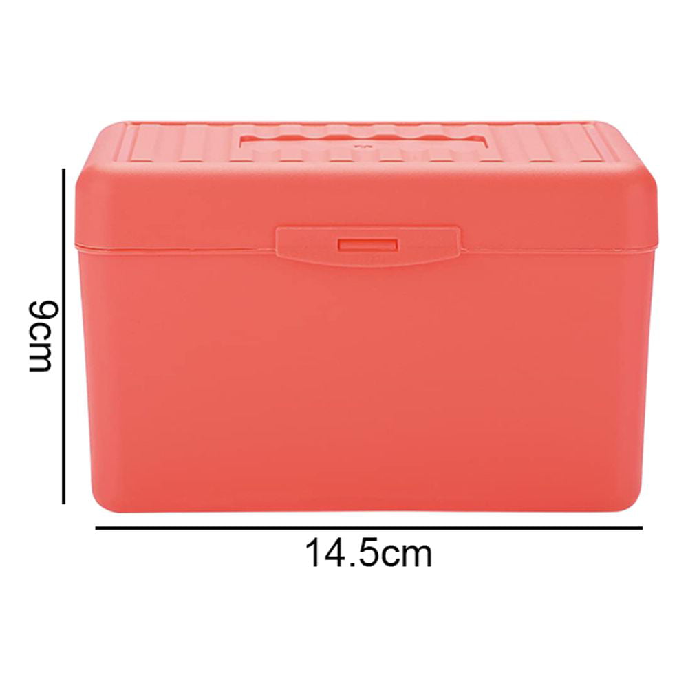 Enday Card Holder Box for Index, Note and Blank Flash Cards Office and  School Supplies Pink 