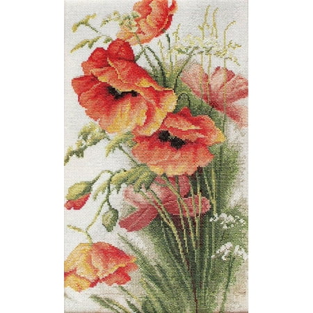 UPC: 4840746002625 | Poppies B213L Counted Cross-Stitch Kit