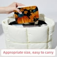 thumbnail image 6 of Thanksgiving Pumpkin Leaves Velvet Necklace Holder: Portable Travel Organizer Box with Removable Compartment - Great Gift for Any Occasion, 6 of 7
