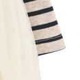 thumbnail image 6 of Richie House Little Girls Black Striped Ivory Lace Neck Mesh Dress 1/2, 6 of 7