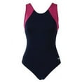 thumbnail image 4 of Dolfin Women's Moderate Lap Color Block Swimsuit in Black/Turquoise, Size 22, 4 of 4
