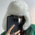 thumbnail image 5 of D-GROEE Winter Hat Women Winter Imitation Mink Lei Feng Hat Thickened Warm Ski Coldproof Earflap Hat, 5 of 8
