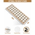 thumbnail image 4 of Stair Treads for Wooden Steps, Brown Plaid Peel and Stick Stair Treads with Adhesive, Spring Summer Farmhouse Buffalo Checkered Non Slip Indoor Stairs Runner Rugs Mats for Elders Dogs 8"x30"7PCS, 4 of 7