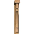 thumbnail image 2 of Ekena Millwork 4"W x 20"D x 28"H Merced Block Rough Sawn Bracket w/ Offset Brace, Western Red Cedar, 2 of 25