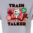 thumbnail image 3 of Toy Story 4 - Forky Trash Talker - Juniors Cropped Cotton Blend T-Shirt, 3 of 5